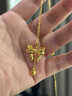 六桂福珠寶 LIU GUI FU JEWELRY甜心蝴蝶結(jié)足金項鏈女1g在逃公主項鏈?zhǔn)罪椘呦ι斩Y物送女友老婆 甄選尊貴禮盒（僅禮盒無產(chǎn)品） 曬單實拍圖