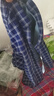 羅蒙（ROMON）保暖襯衫男士加厚保暖冬季商務(wù)休閑百搭襯衣男BN2488田藍(lán)格190 曬單實(shí)拍圖