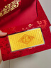 中國珠寶百福圖黃金1g金鈔投資金收藏攢金足金金片生日禮物送長(cháng)輩賀歲禮  足金百福金鈔+紅包袋 金重約1g 曬單實(shí)拍圖