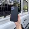 魔巖適用蘋果15promax手機殼17新款無邊框蘋果15pro保護套iphone15親膚手感蘋果16promax裸機防摔硬殼 【石墨黑】-輕薄裸感 iPhone 16 Pro Max 曬單實拍圖