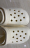 名創(chuàng)優(yōu)品（MINISO）洞洞鞋女男夏季外穿沙灘涼鞋防滑厚底踩屎感包頭涼拖鞋黑色38-39 曬單實(shí)拍圖