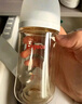 貝親（Pigeon）玻璃奶瓶寬口徑防脹氣240ml L號奶嘴 6月+ AA188  曬單實(shí)拍圖