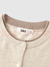 森馬（Semir）針織開(kāi)衫女短款假兩件圓領(lǐng)顯瘦2025冬新款刺繡含羊毛毛衫氣質(zhì) 白咖色調00315 M 曬單實(shí)拍圖