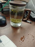茗光茶杯茶水分離泡茶杯玻璃水杯男士茶杯辦公玻璃高硼硅綠茶杯 曬單實(shí)拍圖