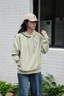 哈吉斯（HAZZYS）女裝 秋季女士衛(wèi)衣純色活力連帽運動休閑風(fēng)套頭衛(wèi)衣女 淺綠色LG M (160/84A 38) 曬單實拍圖