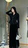 啄木鳥(niǎo)高級感時(shí)尚套裝女2025春季新款氣質(zhì)蕾絲拼接西裝外套闊腿褲兩件套 灰色 M 曬單實(shí)拍圖