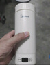 美的（Midea）電熱水杯加熱水壺保溫?zé)?350ml迷你便攜式旅行出差 國補(bǔ)智能恒溫 316L不銹鋼無異味MK-DB35X22 曬單實(shí)拍圖