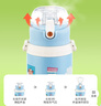 膳魔師（THERMOS）幼兒園兒童雙蓋316L不銹鋼保溫杯小學(xué)生開(kāi)學(xué)大容量水杯600ml 藍 曬單實(shí)拍圖