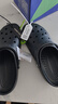 卡駱馳（crocs）Classic clog經(jīng)典洞洞鞋沙灘鞋男女鞋檀健次同款 跟高2cm黑色42 曬單實拍圖