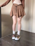 ZHR松果鞋丨小白鞋女貝殼頭板鞋3.5cm增高百搭休閑鞋子女 LB01咖色38 曬單實(shí)拍圖