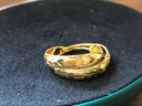 老廟黃金耳環(huán)批花C形耳釘耳圈生日送媽媽復購補貼送女友七夕禮物 曬單實拍圖