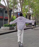 莆田AJ312板鞋男士休閑鞋限定女聯(lián)名籃球鞋氣墊情侶運動(dòng)板鞋跑鞋 AJ312白灰【送藍盒三件套】 43 曬單實(shí)拍圖