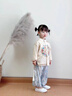 魅樂(lè )凱兒童新中式漢服國學(xué)舞臺表演服幼兒園中國風(fēng)朗誦服小學(xué)生合唱服裝 1910黃衣+藍褲（帶流蘇） 100 （尺碼標準） 曬單實(shí)拍圖