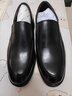 皮爾卡丹（pierre cardin）男鞋經(jīng)典商務(wù)正裝套腳頭層牛皮耐穿耐磨型緩震底皮鞋男商場(chǎng)同款 黑色 39 曬單實(shí)拍圖