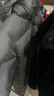 特步（XTEP）童裝暖陽系列【風盾】中長羽絨服冬季雙重鎖溫棉服 丹青黑 175 曬單實拍圖