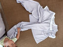 熙世界（sllsky）休閑套裝女裝2025夏季新款衣服撞色圓領(lǐng)短袖T恤直筒長(cháng)褲兩件套 薰衣草紫 2XL 曬單實(shí)拍圖