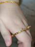 金至尊（3D-GOLD)黃金手作鏡面金工藝玫瑰之戀足金999手鐲送女友七夕禮物計價 58mm-18.76克（配珠寶禮盒) 曬單實拍圖