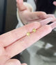 中國黃金（CHINA GOLD）18K金蜂巢星星耳釘女新款龍鱗五角老婆生日禮物中秋節禮物送女友 18K金星星耳釘【一對】約0.2g 曬單實(shí)拍圖