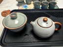 京東京造 茶具整套 功夫茶具套裝帶茶盤茶壺茶杯 天青汝窯西施壺 16件 曬單實(shí)拍圖