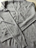 皮爾卡丹（pierre cardin）秋季V領(lǐng)羊毛開(kāi)衫女流蘇毛邊短款針織衫洋氣毛衣外套純色上衣 灰色 S 曬單實(shí)拍圖