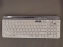 羅技（Logitech）時(shí)尚系列 K580 鍵盤 藍(lán)牙鍵盤 辦公鍵盤 無線鍵盤 便攜超薄鍵盤 筆記本鍵盤 平板鍵盤 芍藥白 曬單實(shí)拍圖