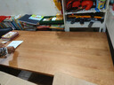 小半實(shí)木餐桌加厚現代家用小戶(hù)型長(cháng)桌櫻桃木客廳工作臺大板 藍鯨餐桌 曬單實(shí)拍圖