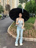 DEATKN德國全新加厚雨傘自動黑膠晴雨兩用傘雙人防曬男女太陽傘紫外線 2000+級傘面黑膠防曬 梧桐杏 新10骨分叉3+1抗風(fēng)結(jié)構(gòu)  霧面蝕刻手柄 曬單實拍圖