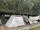 牧高笛（MOBIGARDEN）攬盛帳篷 戶(hù)外露營(yíng)兩室一廳大空間防風(fēng)防雨多門(mén)大前廳隧道帳篷 攬盛3桿/晨霧白（帳篷+頂篷套餐）（預售） 曬單實(shí)拍圖