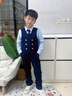 衣諾坊兒童演出服西服套裝男女生團體表演服飾主持人西裝女生連衣裙套裝 曬單實(shí)拍圖
