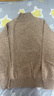 恒源祥100%羊毛秋冬季長(cháng)袖女式羊毛衫針織毛衣 燕麥駝 165/88A  曬單實(shí)拍圖