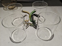 青蘋(píng)果耐熱玻璃水杯465ml四只 四色把手玻璃杯 圍爐煮茶杯牛奶杯 曬單實(shí)拍圖