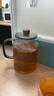 美斯尼 茶壺玻璃泡茶壺 加厚耐熱玻璃泡茶器創(chuàng  )意墨色玻璃功夫茶具 墨色壺 1000mL 曬單實(shí)拍圖