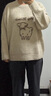 森馬（Semir）毛衣女冬季oversize小羊落肩2025溫柔可愛慵懶套頭衫109725107008 曬單實(shí)拍圖