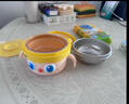 皇寵大眼萌寶寶輔食碗 兒童注水保溫碗吸盤(pán)碗 PPSU雙內膽碗克洛黃 曬單實(shí)拍圖