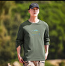 拓路者（Pioneer Camp）休閑百搭T恤男戶外日常男士圓領套頭上衣簡約通勤穿搭 軍綠 L 曬單實拍圖