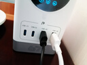 公牛桌面充電站電競插座67W立式數顯100W插座35W氮化鎵USB排插多功能智能快充接線板拓展多孔插排 【67W氮化鎵快充】立式數顯 十口輸出1.5米 白 曬單實拍圖