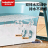 世紀寶貝（babyhood）泡澡桶 家用成人浴桶可折疊洗澡桶 兒童浴缸二胎游泳桶 322藍 曬單實(shí)拍圖