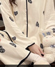 浪莎甜美睡衣女開衫套裝韓版長(zhǎng)袖可外穿家居服網(wǎng)紅風(fēng)寬松女家居服 XXL 曬單實(shí)拍圖