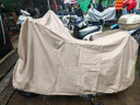 御山河電動(dòng)車(chē)防雨罩車(chē)衣車(chē)罩電瓶車(chē)摩托車(chē)防曬遮陽(yáng)罩防塵自行車(chē)雨衣蓋布 卡其色【雙層加厚-牛津布防雨防曬罩】+送收納袋 L碼-雙線(xiàn)加厚+防水特級材質(zhì) 曬單實(shí)拍圖