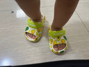 B.Duck小黃鴨童鞋兒童花園鞋夏季露趾涼拖鞋男女童寶寶洞洞鞋5978綠色25 曬單實(shí)拍圖