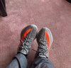 阿迪達斯Yeezy350夏日透氣椰子男女休閑鞋HQ7045 43 曬單實(shí)拍圖