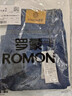 羅蒙（ROMON）牛仔短褲男士夏季休閑褲子男中褲夏天寬松直筒五分褲 磨白藍 32 曬單實(shí)拍圖