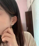 MEXNIA高端奢侈品飾品三生有幸耳釘女士感耳環(huán)七夕生日禮物送女友 今生有杏耳釘 曬單實(shí)拍圖