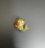 周大生腕美海洋系列黃金珍珠轉運珠熒光琺瑯美人魚尾生日禮物送女友 美人魚轉運珠(不配皮繩和熒光燈)1.1g 曬單實拍圖