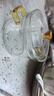 格娜斯玻璃蒸蛋碗寶寶蒸雞蛋羹雙耳隔水燉盅帶蓋玻璃碗燕窩甜品碗帶刻度 曬單實(shí)拍圖