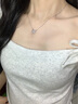 禮盼S999足銀純銀跳動(dòng)的心吊墜項鏈女款新款送女生生日七夕情人節禮物 鍍銀心跳項鏈【精美禮盒】 曬單實(shí)拍圖
