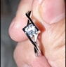 中國黃金（CHINA GOLD）一吻定情足銀戒指女托帕石求婚鉆戒七夕情人節(jié)禮物送女友老婆生日 一吻定情戒指-托帕石【京速達】 曬單實拍圖
