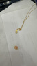 中國黃金（CHINA GOLD）黃金項(xiàng)鏈女士足金雙面貓咪頭純金吊墜七夕情人節(jié)禮物送女友老婆 【京速達(dá)】吊墜約0.6g*配銀鏈*甄選禮盒 曬單實(shí)拍圖