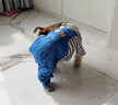 阿莫爾狗狗衣服秋冬款可牽引四腳背帶褲泰迪比熊博美小型犬寵物貓咪服裝 藍(lán)色【可牽引】 XS(建議1-3斤具體參考胸圍背長(zhǎng)) 曬單實(shí)拍圖