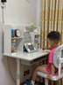 憶瞳兒童學習桌小學生家用寫字書桌小孩寫作業(yè)專用桌子可升降桌椅套裝 80至臻灰-環(huán)保桌椅-閱+矯+臺燈 曬單實拍圖